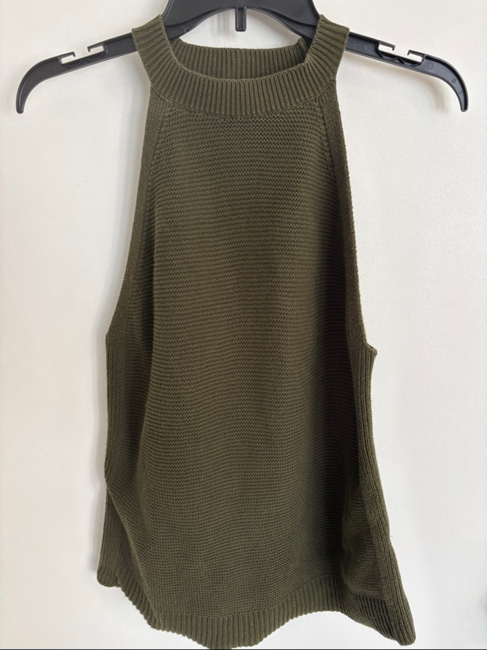 Banana Republic Olive Halter Knit Tank Top